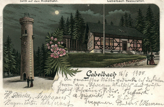 GERMANY GABELBACH ANTIQUE POSTCARD