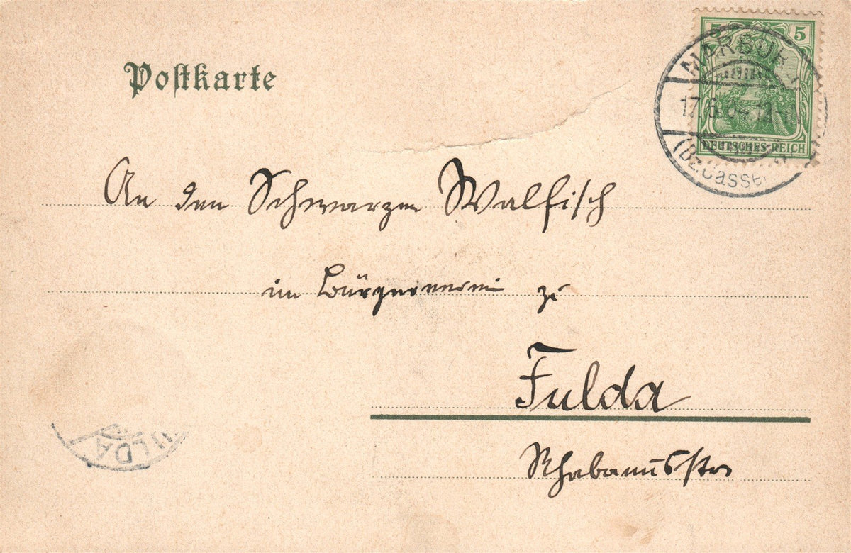 GERMANY MARBURG ANTIQUE POSTCARD