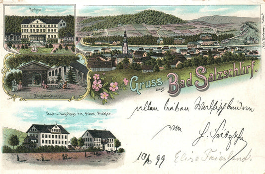 GERMANY BAD SALSZCHLIRF ANTIQUE POSTCARD