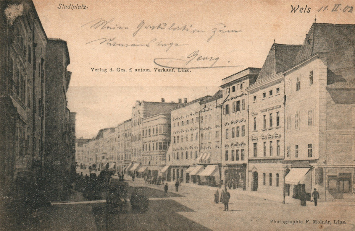 AUSTRIA WELS ANTIQUE POSTCARD