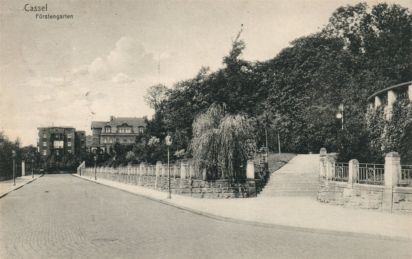 GERMANY CASSEL FURSTENGARTEN ANTIQUE POSTCARD