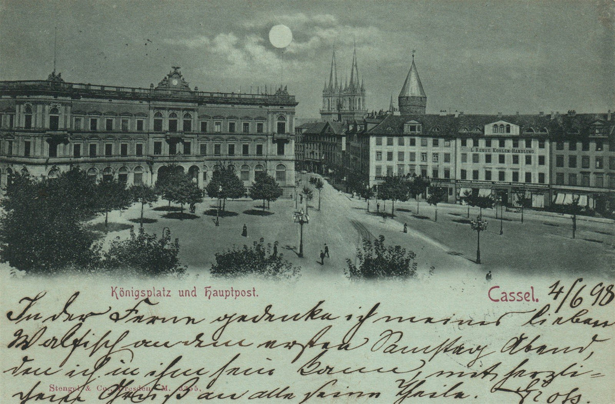 GERMANY CASSEL KONIGSPLATZ ANTIQUE POSTCARD