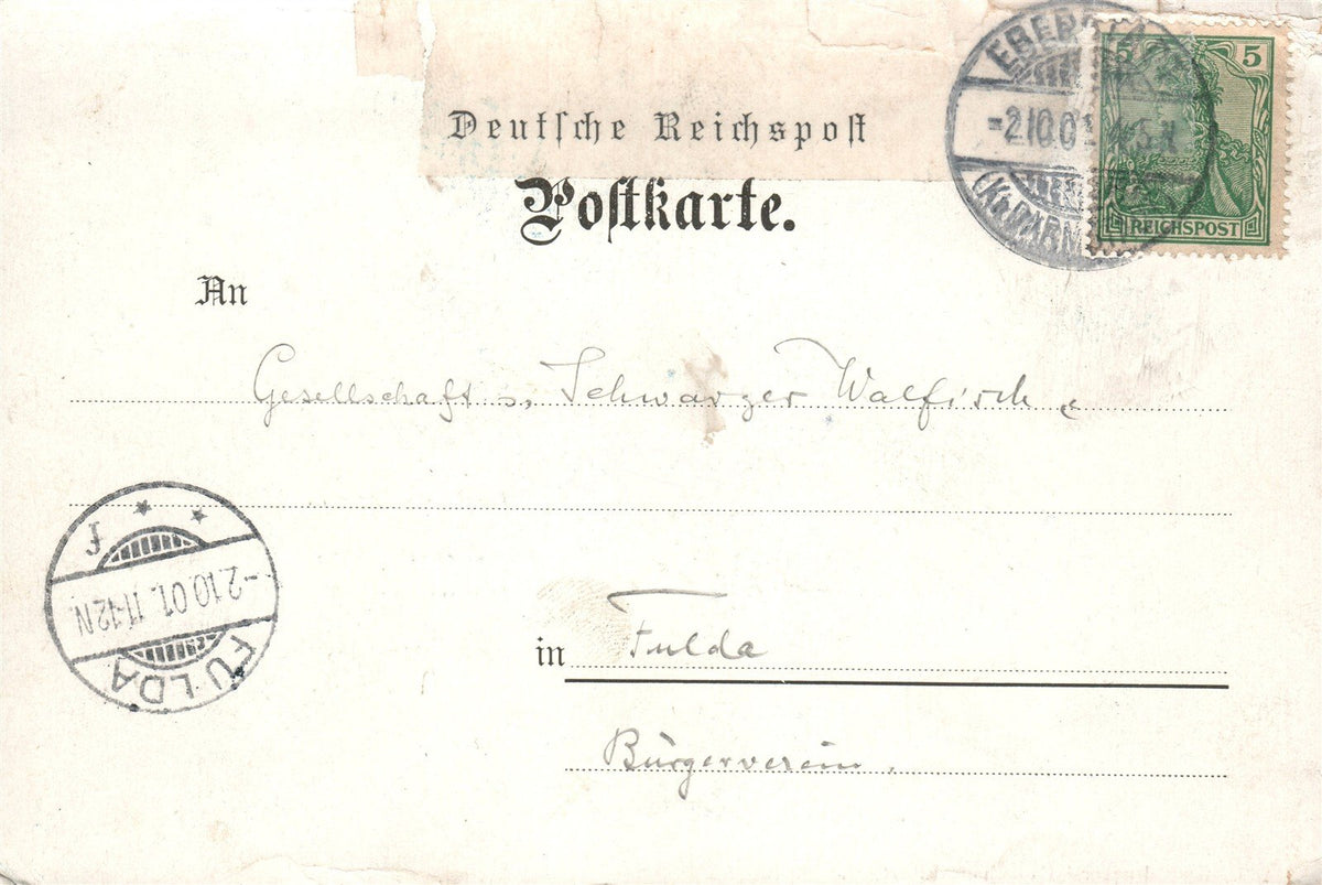 GERMANY BORG FRANKENSTEIN ANTIQUE POSTCARD