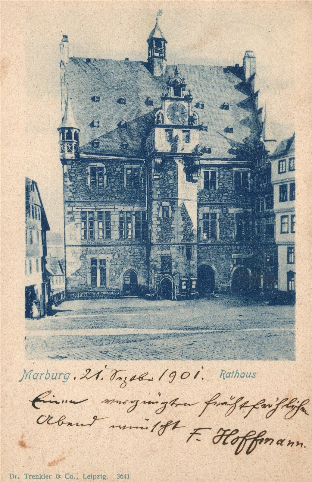 GERMANY MARBURG ANTIQUE POSTCARD