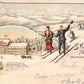 GERMANY FELDBERG SKI HOTEL ANTIQUE POSTCARD