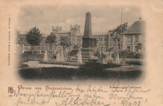 GERMANY GRUSS AUS HADERSLEBEN HADERSLEV DENMARK ANTIQUE POSTCARD