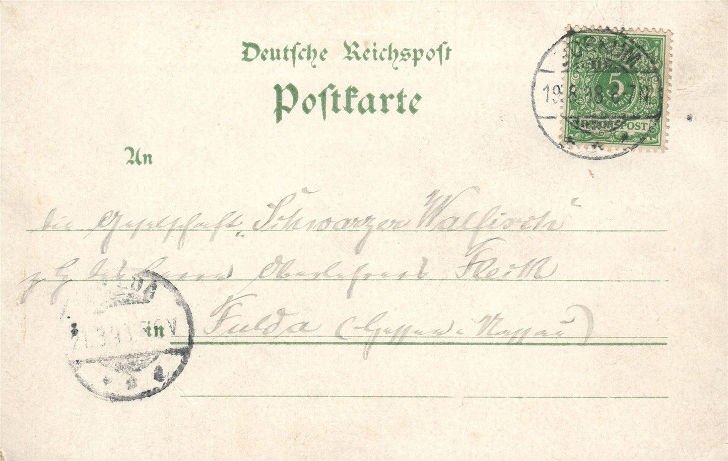 GERMANY GRUSS AUS BORKUM ANTIQUE POSTCARD