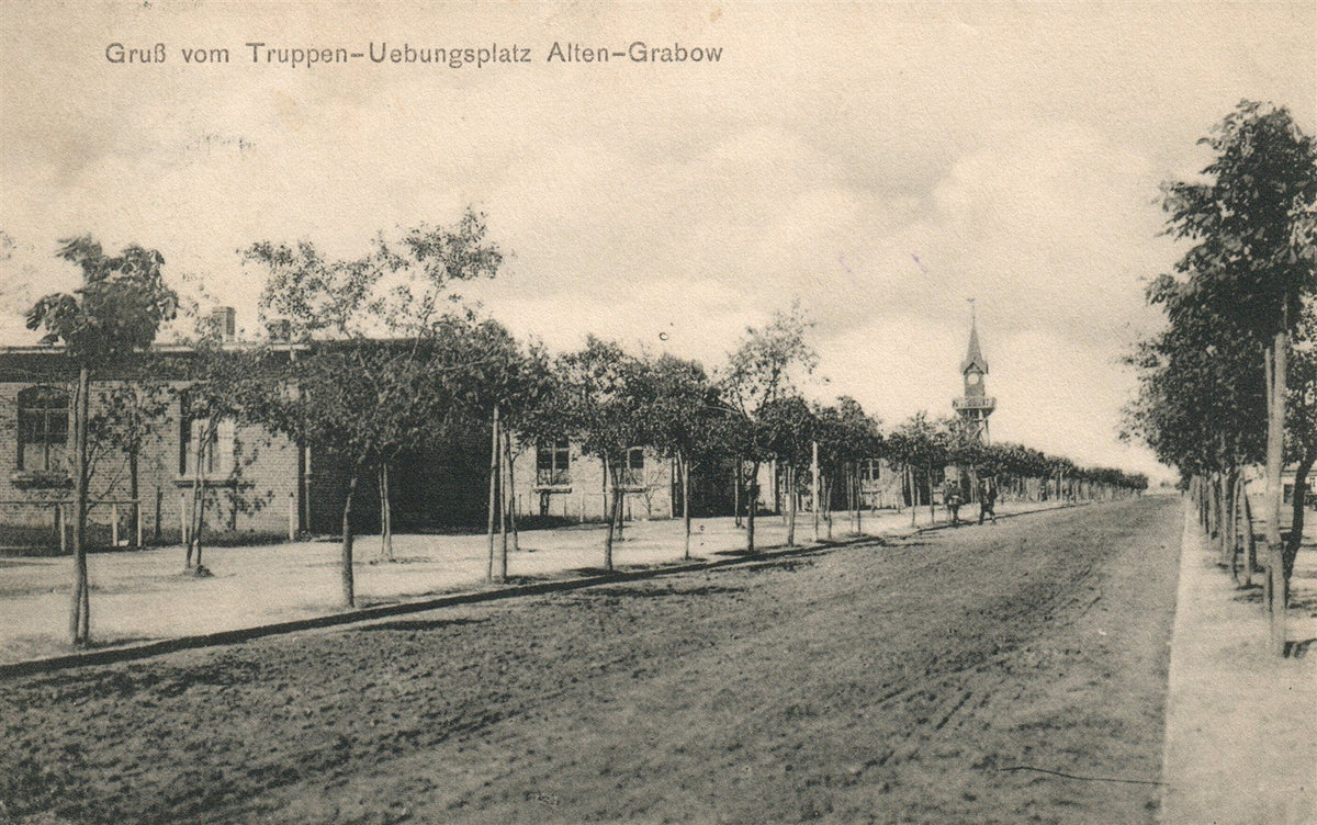 GERMANY GRUSS VOM TRUPPEN-UEBUNGSPLATZ ALTEN-GRABOW ANTIQUE POSTCARD