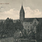 GERMANY NEUE PFARRKIRCHE IN HURTH ANTIQUE POSTCARD