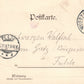 GERMANY GRUSS AUS WURZBURG 1897 ANTIQUE POSTCARD