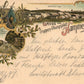 GERMANY GRUSS vom TRUPPEN-UBUNGSPLATZ HAMMELBURG 1897 ANTIQUE POSTCARD