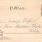 GERMANY GRUSS vom TRUPPEN-UBUNGSPLATZ HAMMELBURG 1897 ANTIQUE POSTCARD