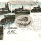 GERMANY GRUSS AUS SCHLOSS BANZ 1898 ANTIQUE POSTCARD