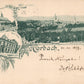 GERMANY GRUSS AUS CORBACH 1897 ANTIQUE POSTCARD