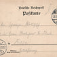 GERMANY GRUSS AUS WIESBADEN BEI NACHT 1897 ANTIQUE POSTCARD