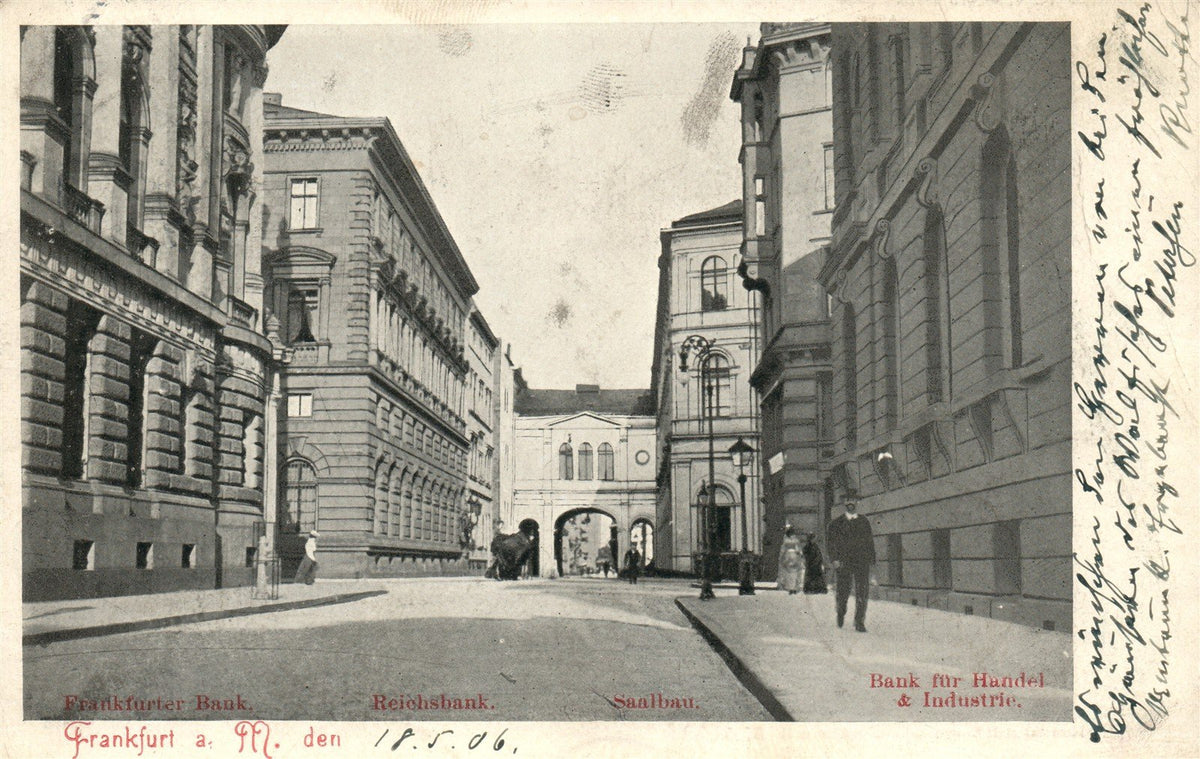 GERMANY FRANKFURT 1906 ANTIQUE POSTCARD
