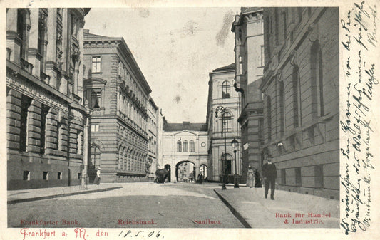 GERMANY FRANKFURT 1906 ANTIQUE POSTCARD