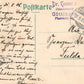 GERMANY GRUSS AUS GOTTINGEN THEATER u. GYMNASIUM ANTIQUE POSTCARD