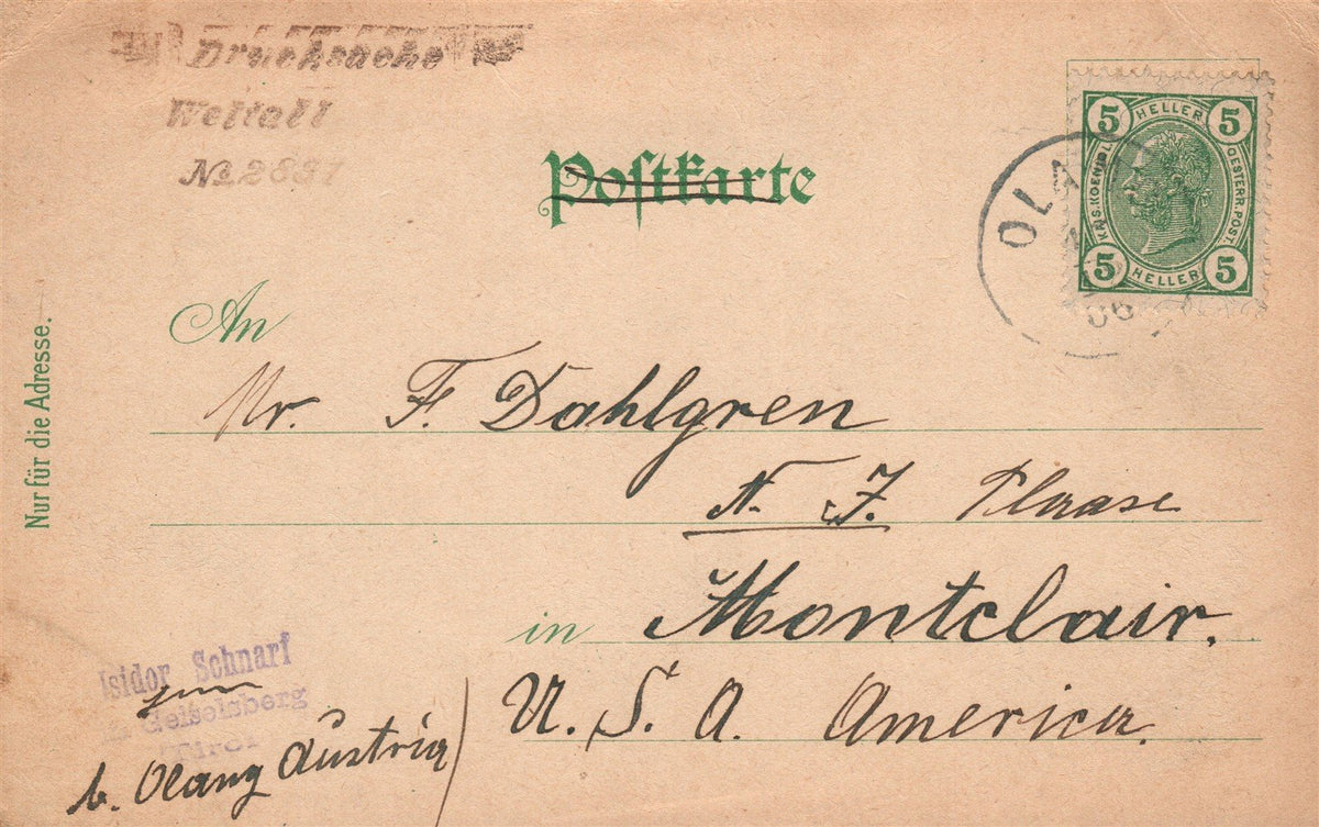 GERMANY GRUSS AUS GEISELSBERG ANTIQUE POSTCARD