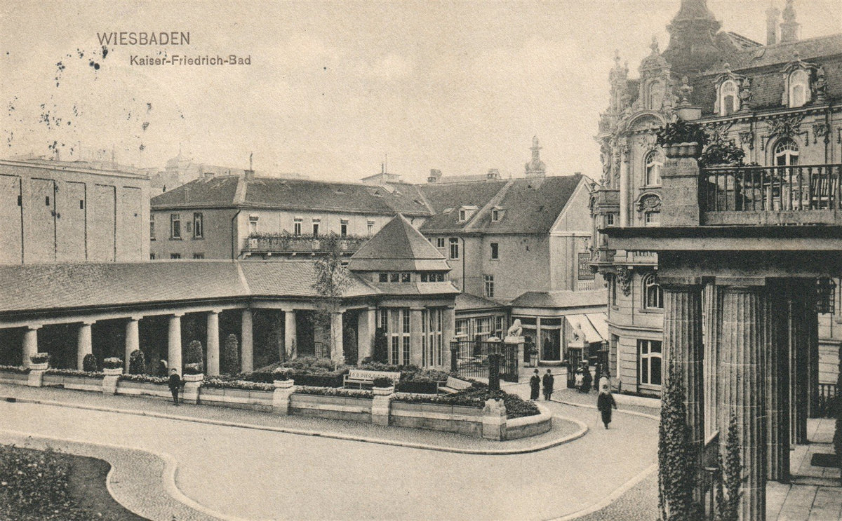 GERMANY WIESBADEN ANTIQUE POSTCARD