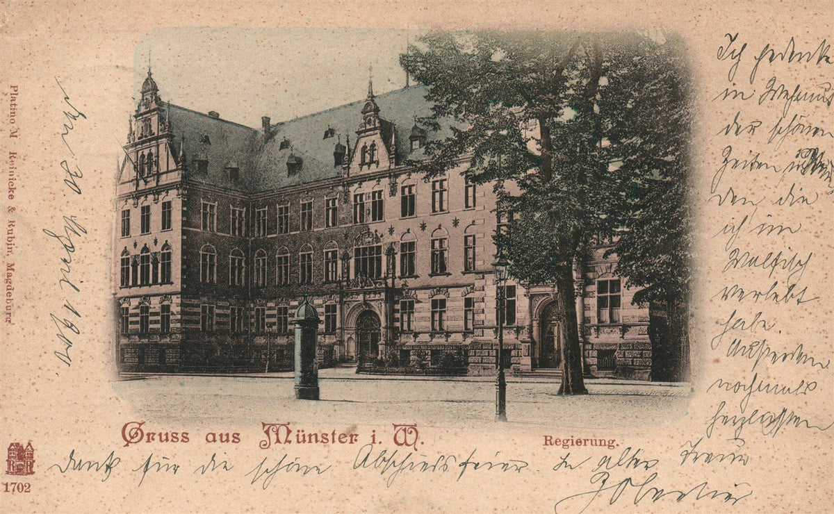 GERMANY MUNSTER i. W. ANTIQUE POSTCARD