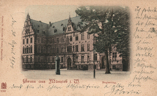 GERMANY MUNSTER i. W. ANTIQUE POSTCARD