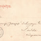 GERMANY GRUSS AUS BORKUM 1902 ANTIQUE POSTCARD