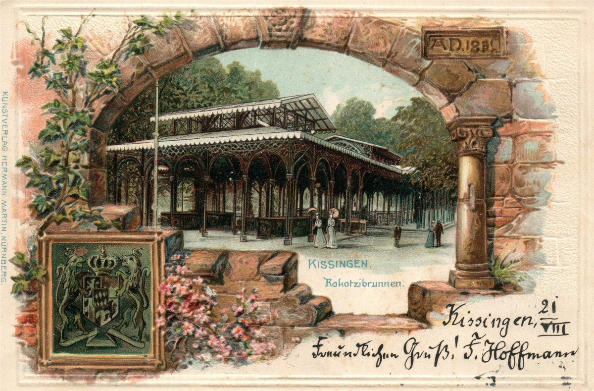 GERMANY KISSINGEN 1903 ANTIQUE POSTCARD
