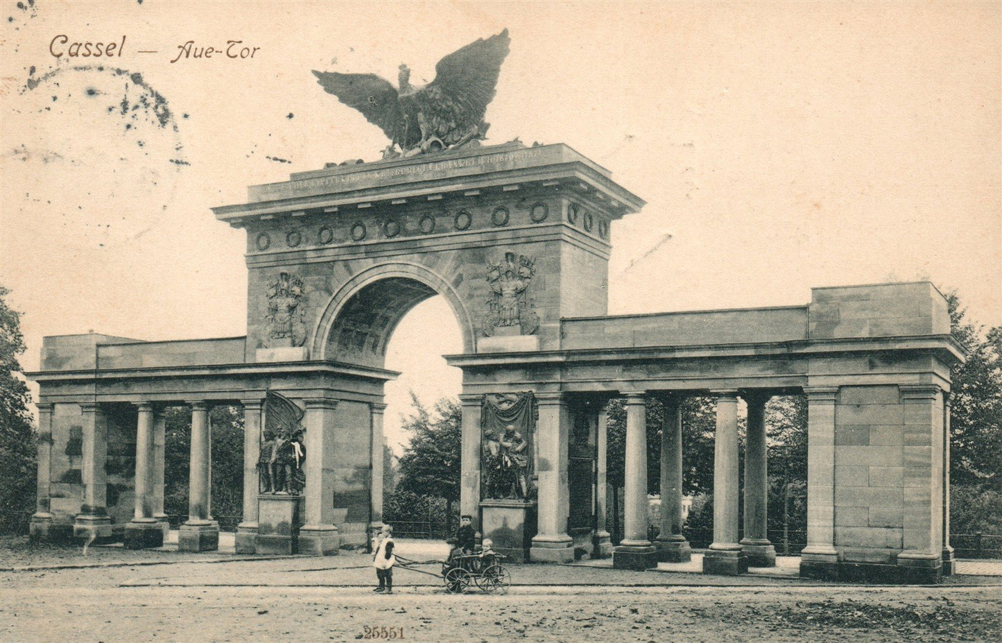 GERMANY CASSEL AUE-TOR ANTIQUE POSTCARD