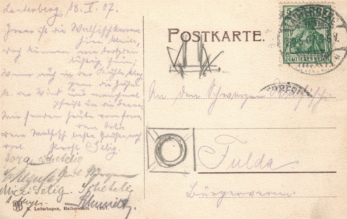 GERMANY BAD LAUTERBERG ANTIQUE POSTCARD