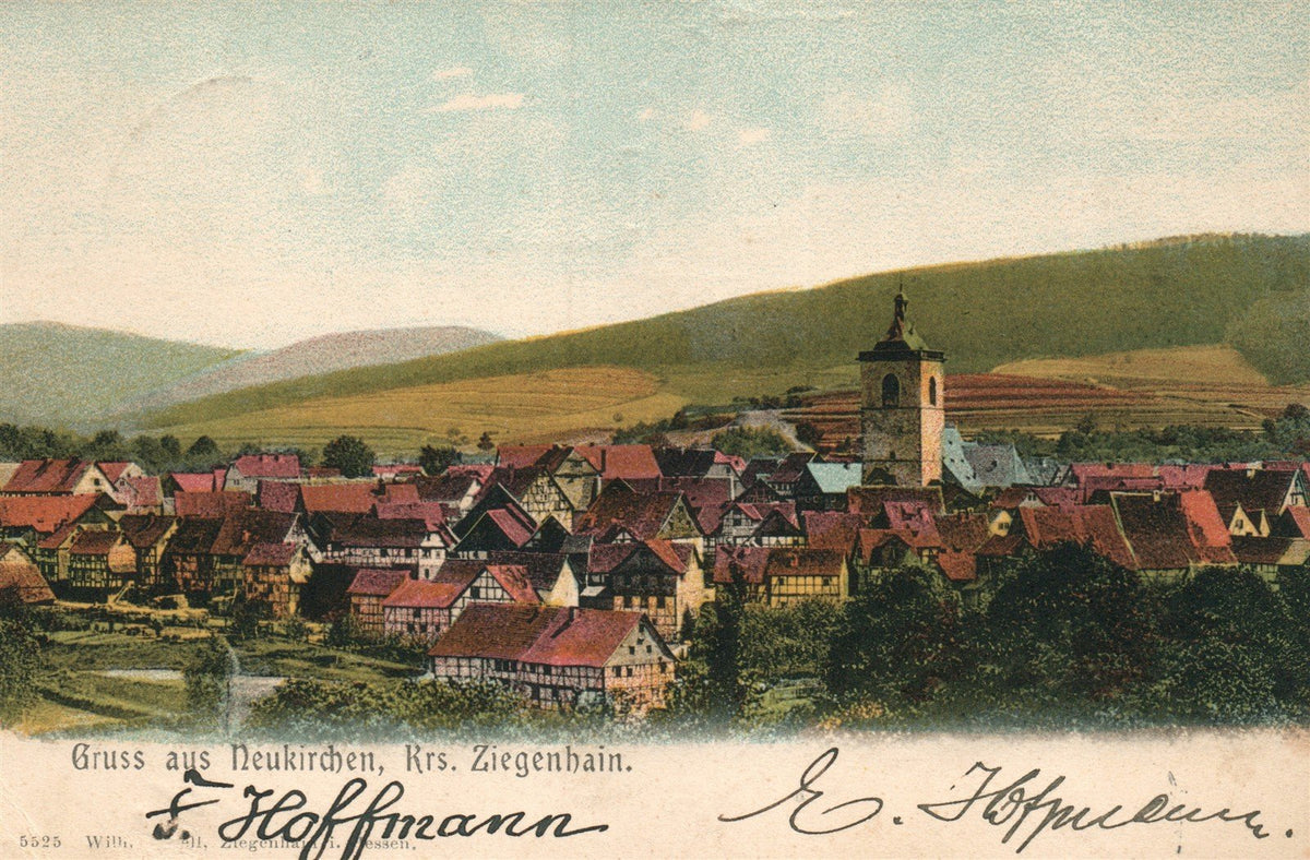 GERMANY GRUSS AUS NEUKIRCHEN ANTIQUE POSTCARD
