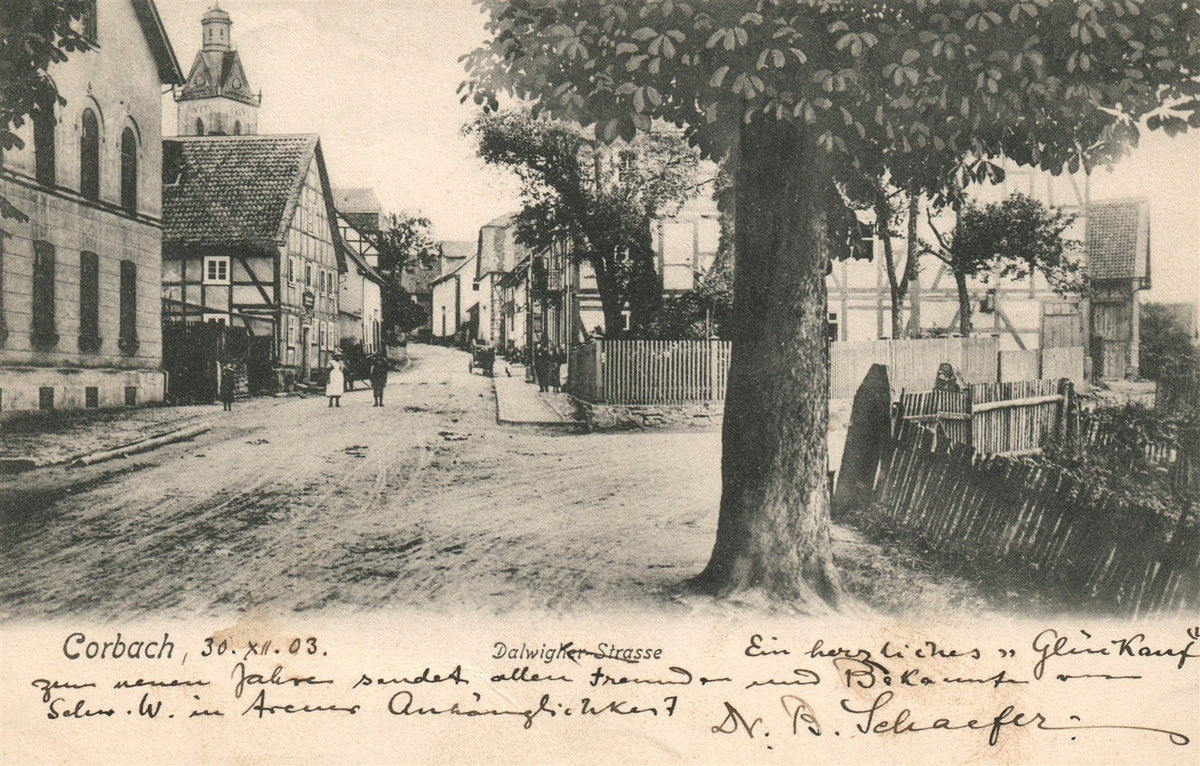GERMANY CORBACH 1903 ANTIQUE POSTCARD