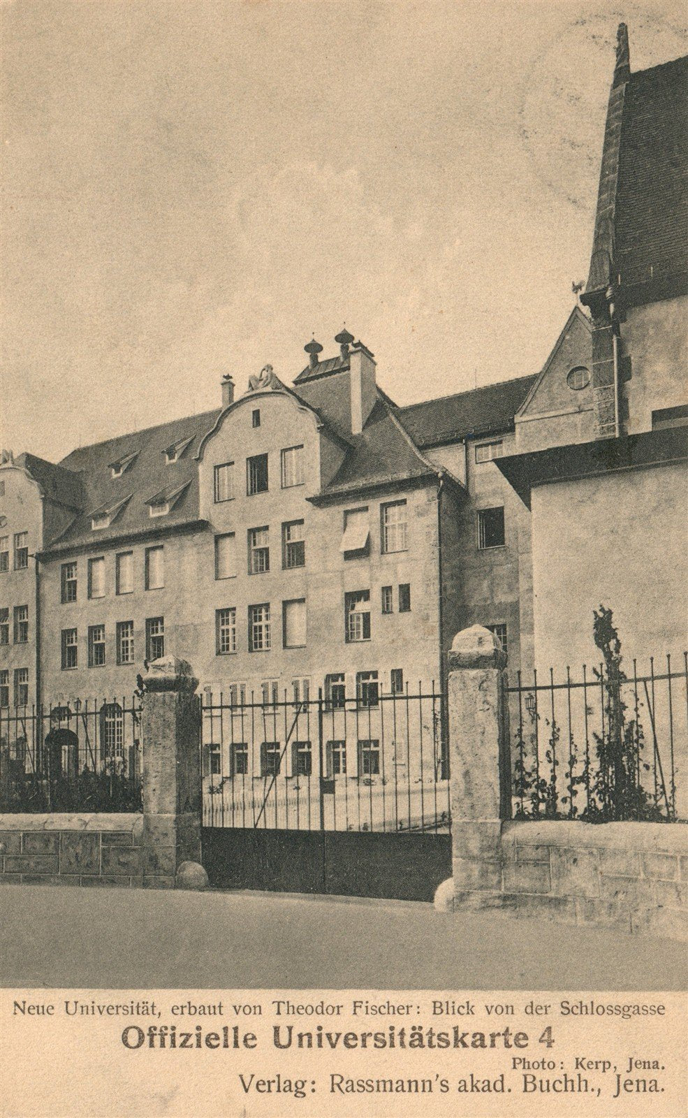 GERMANY JENA UNIVERSITY ANTIQUE POSTCARD