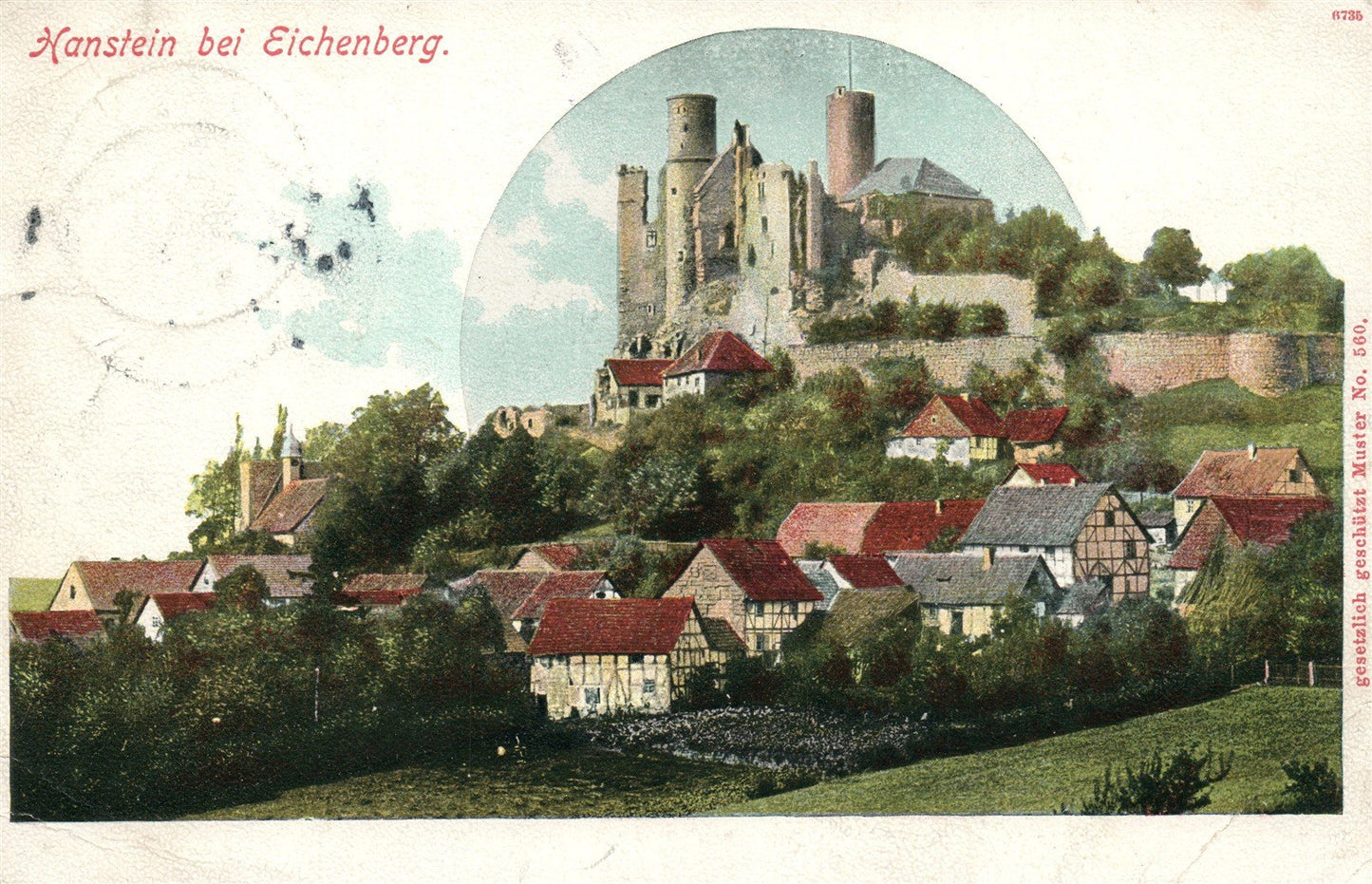 GERMANY HANSTEIN BEI EICHENBERG ANTIQUE POSTCARD