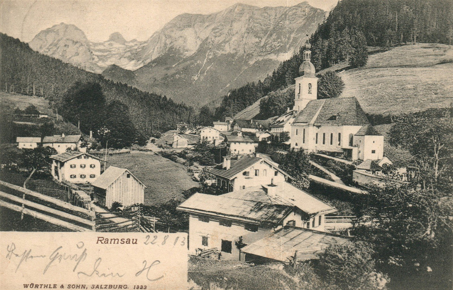 GERMANY RAMSAU ANTIQUE POSTCARD