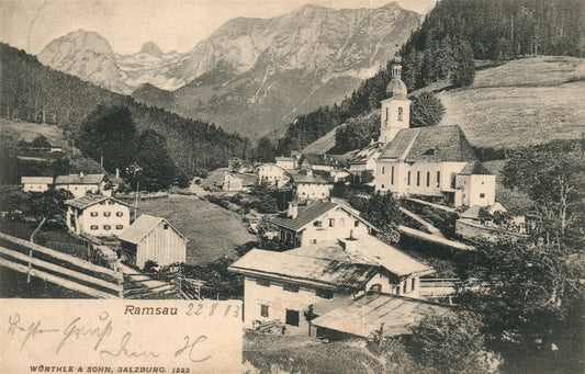 GERMANY RAMSAU ANTIQUE POSTCARD
