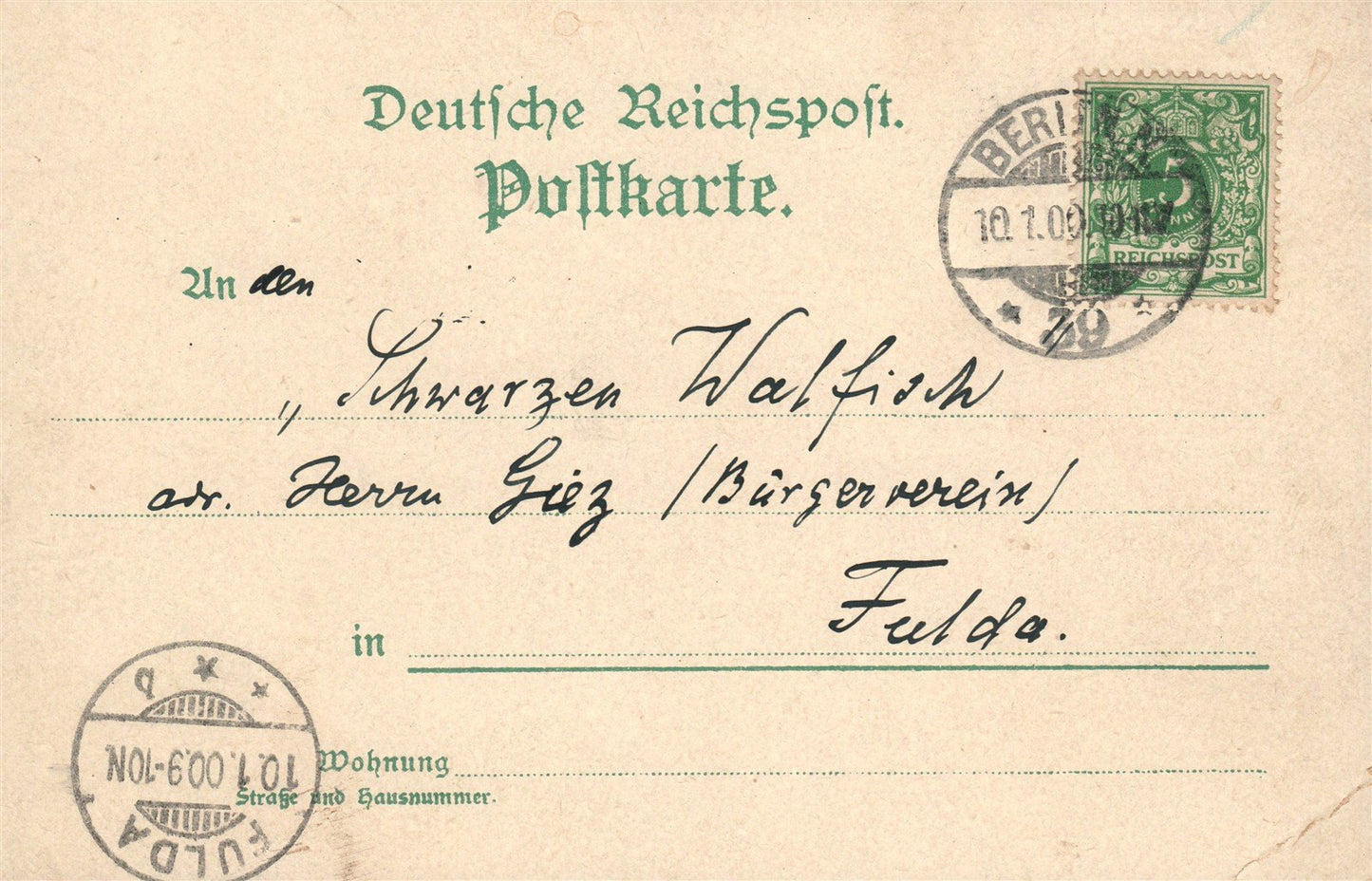 GERMANY 1900 BIER ADVERTISING ANTIQUE POSTCARD