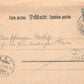 GERMANY GRUSS AUS KASTELL SAALBURG ANTIQUE POSTCARD