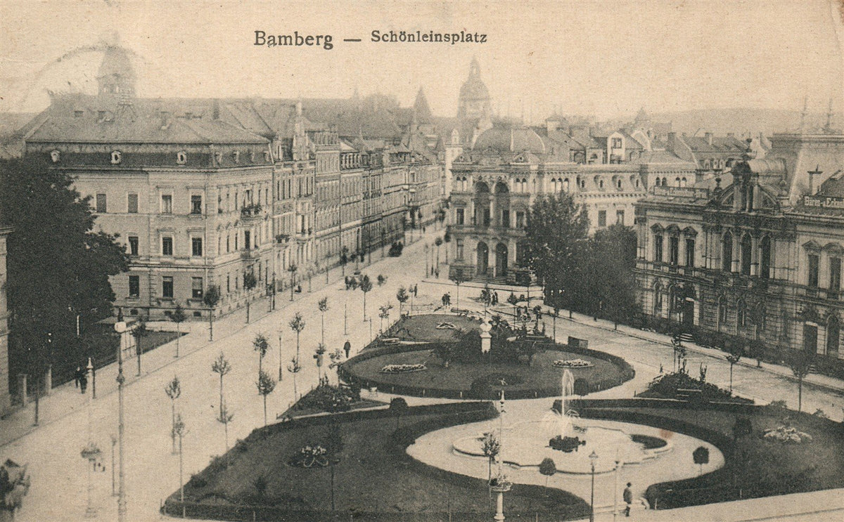 GERMANY BAMBERG SCHONLEINPLATZ ANTIQUE POSTCARD