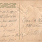 RIGHT JOLLY MOON playing a mandolin ANTIQUE POSTCARD