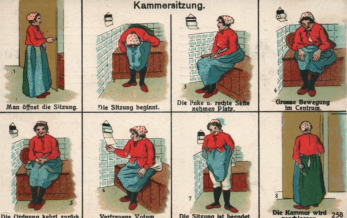 GERMANY KAMMERSITZUNG ANTIQUE POSTCARD