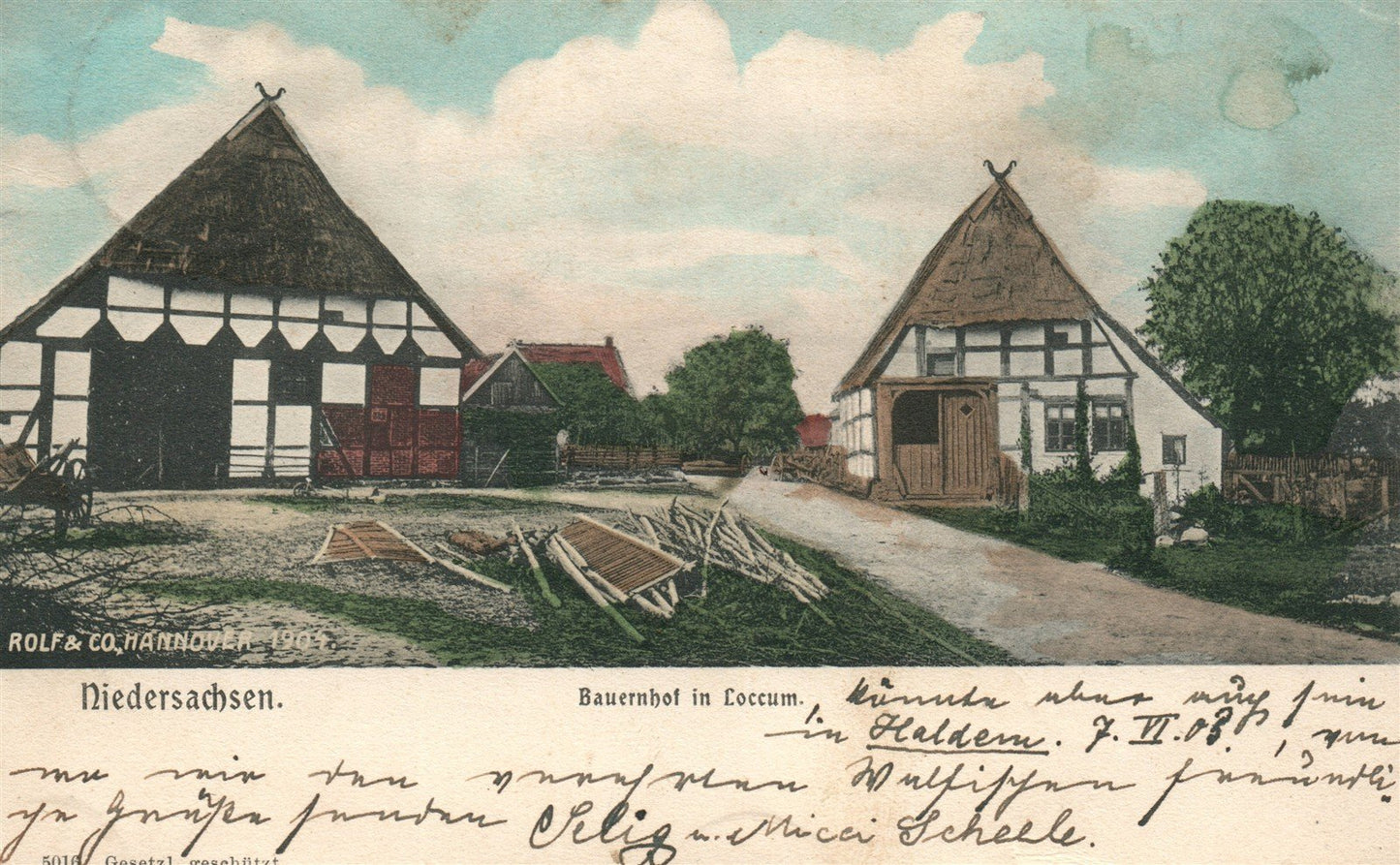 GERMANY NIEDERSACHSEN ANTIQUE POSTCARD