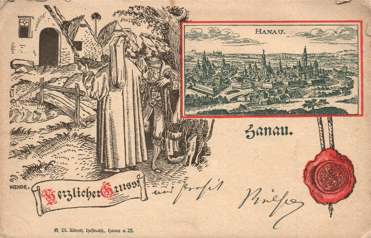 GERMANY HANAU ANTIQUE POSTCARD