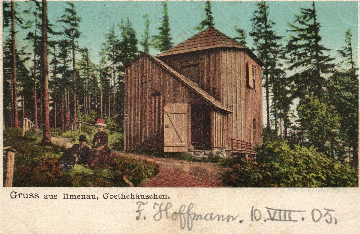 GERMANY ILMENAU GOETHEHAUSCHEN ANTIQUE POSTCARD