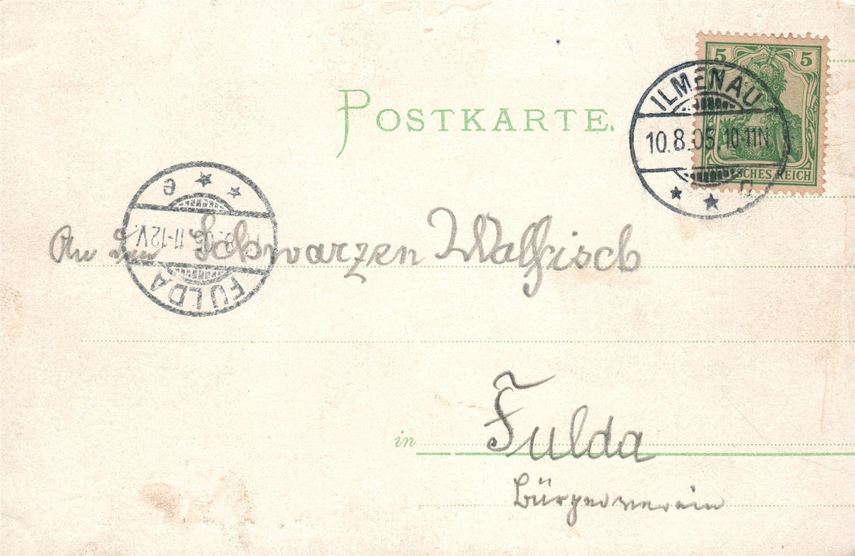 GERMANY ILMENAU GOETHEHAUSCHEN ANTIQUE POSTCARD