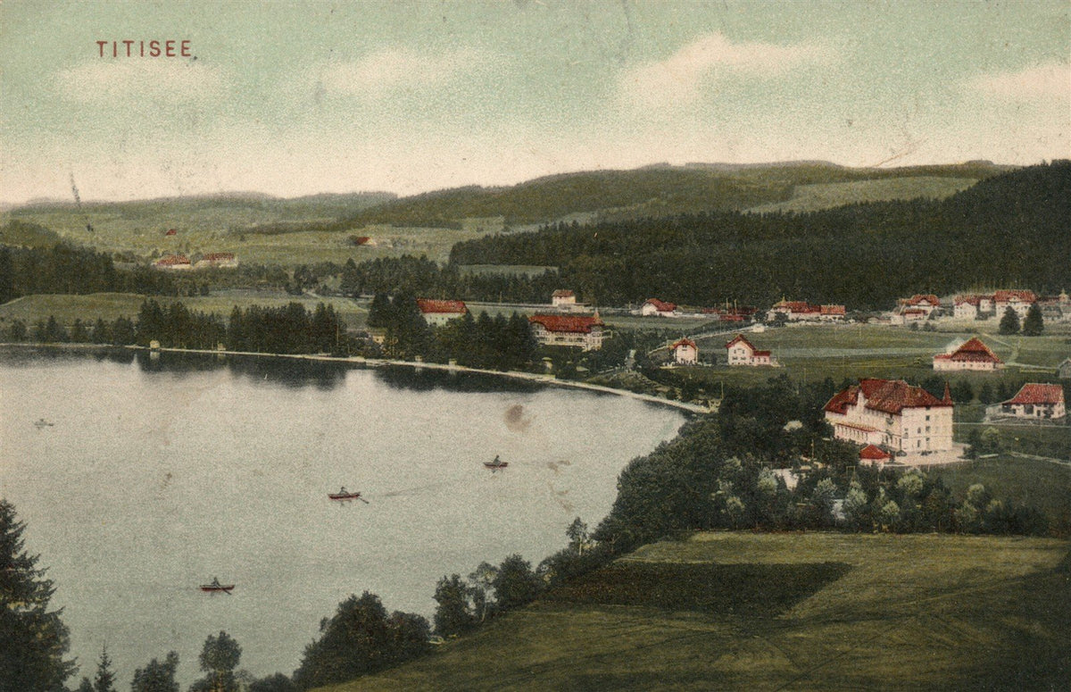 GERMANY TITISEE ANTIQUE POSTCARD