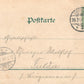 GERMANY GRUSSE AUS BORKUM IM ALTEN DORF ANTIQUE POSTCARD
