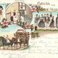 GERMANY GRUSS AUS HESSENLAND ANTIQUE POSTCARD