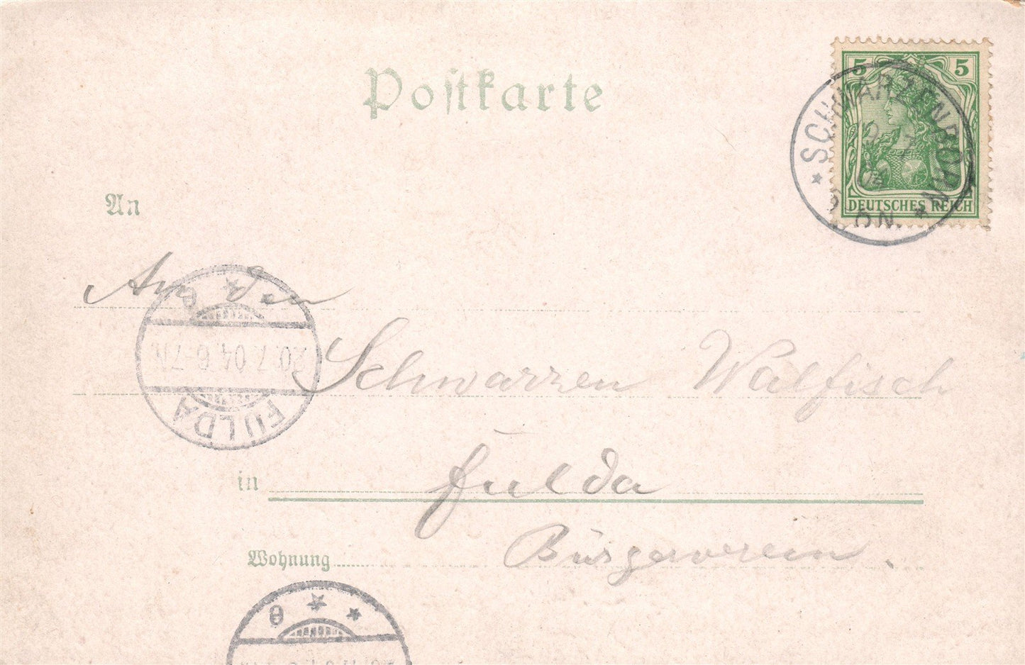 GERMANY GRUSS AUS HESSENLAND ANTIQUE POSTCARD