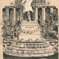 GERMANY STRASBOURG REINHARD FOUNTAIN ANTIQUE POSTCARD